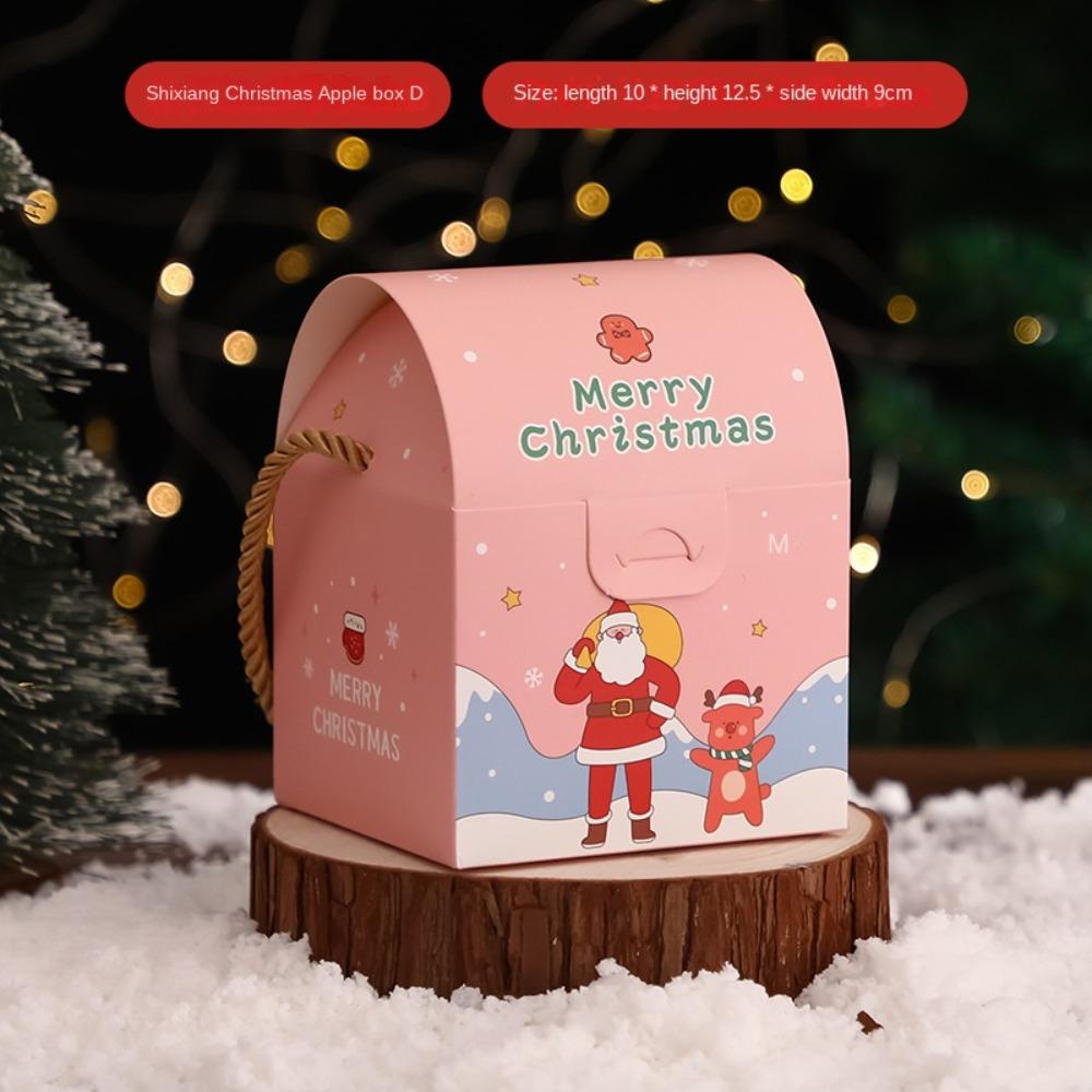 Bộ 6 Hộp Đựng Kẹo Họa Tiết Hoạt Hình Giáng Sinh
