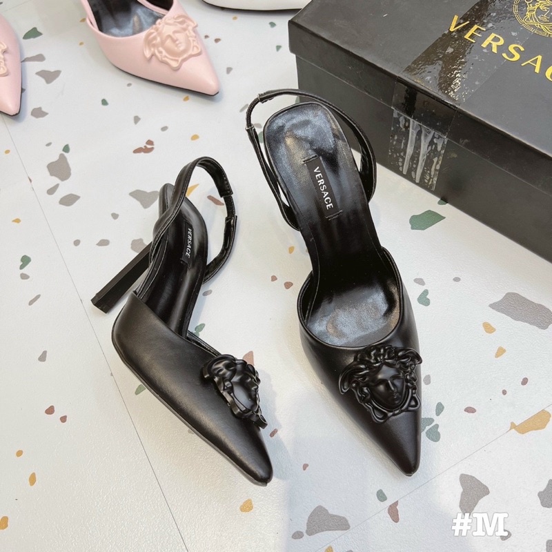 Giày cao gót versace quai sau