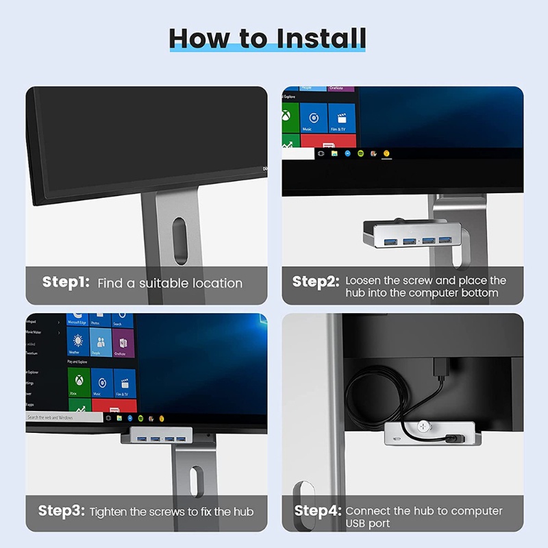 Bộ Chia 4 Cổng Usb 3.0 Tốc Độ Nhanh Tiện Dụng | BigBuy360 - bigbuy360.vn