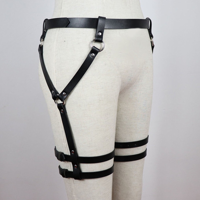 Dây Xích Đeo Hông Và Cơ Thể Bằng Da Phong Cách Gothic Punk Thời Trang Dự Tiệc Cho Nữ