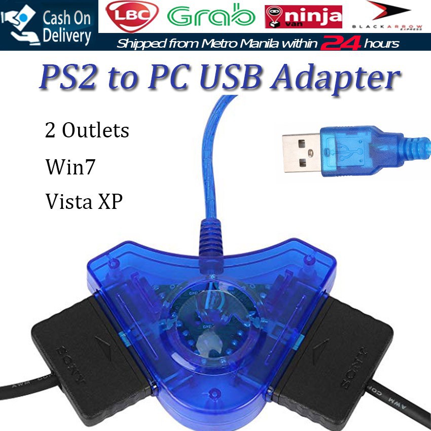 cổng chuyển tay ps2 pc laptop cao cấp đời mới cổng chuyển tay cầm Ps2 sang usb PC laptop