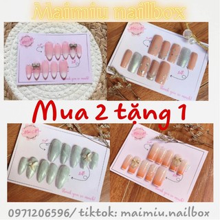 NAILBOX design , nailbox thiết kế, móng úp, móng giả kèm keo và dũa, mua 2 tặng 1