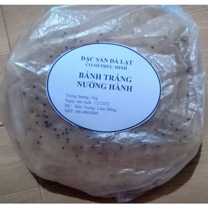 Bánh tráng nướng hành đà lạt