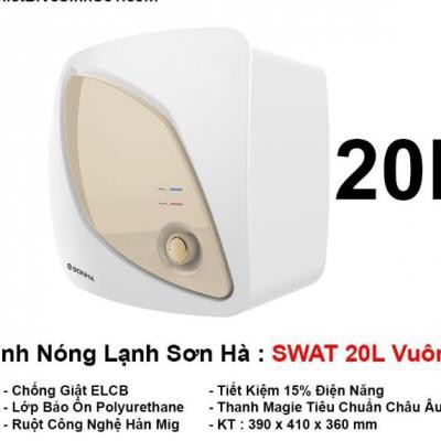 BÌNH NÓNG LẠNH SƠN HÀ 20L VUÔNG SWAT20NO