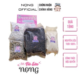 Trà Sữa Tự Pha Set Nguyên Liệu Tự Chọn Nọng Dâu, Nọng Xanh, Đường Đen, Sương Sáo, Socola Trà Sữa Nọng Official