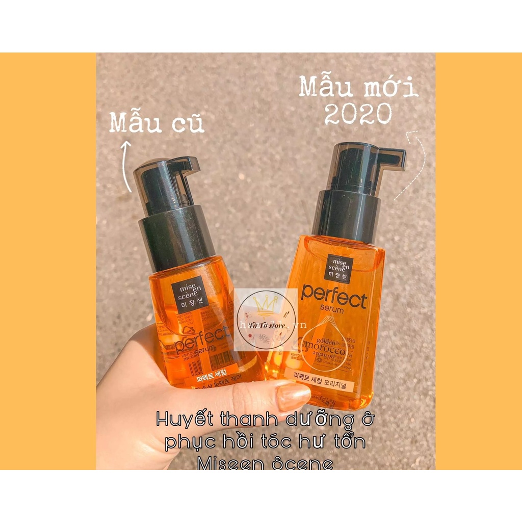 Tinh chất dưỡng tóc Missen Miseen Scene Damage Hair Care Perfect Serum phục hồi tóc thật hiệu quả 80ml [ CÓ ẢNH THẬT]