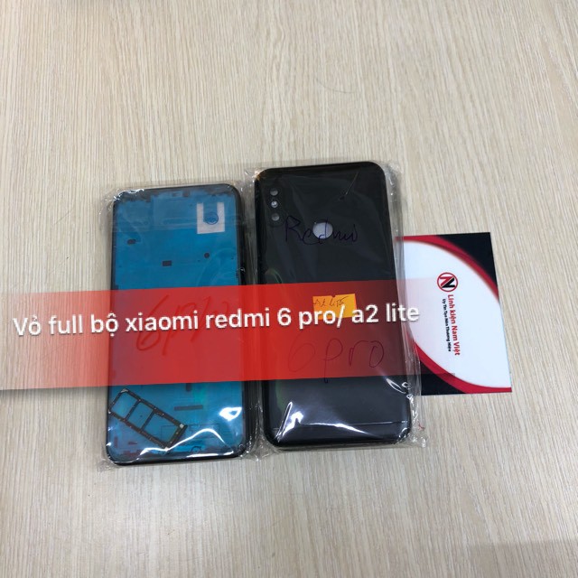 VỎ SƯỜN + KHUNG MÀN HÌNH ĐIỆN THOẠI XIAOMI REDMI 6 PRO - XIAOMI MI A2 LITE ZIN .
