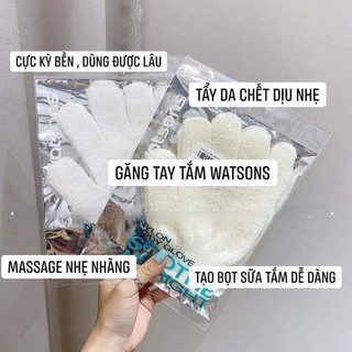 Găng tay tắm Watsons Thái Lan - Găng tay tạo bọt, hỗ trợ tắm sạch