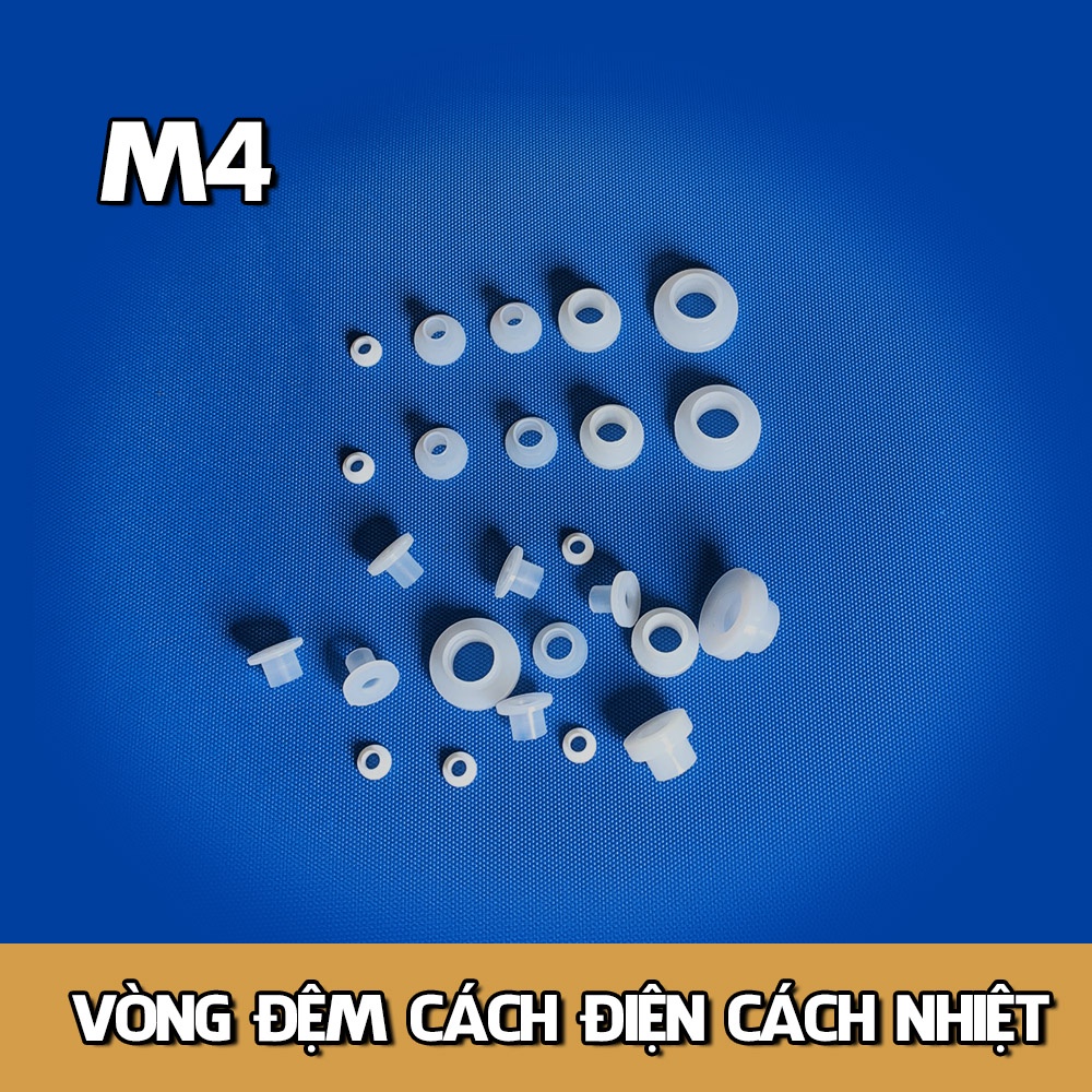 Vòng đệm long đền cách nhiệt cách điện M4 ốc 4mm