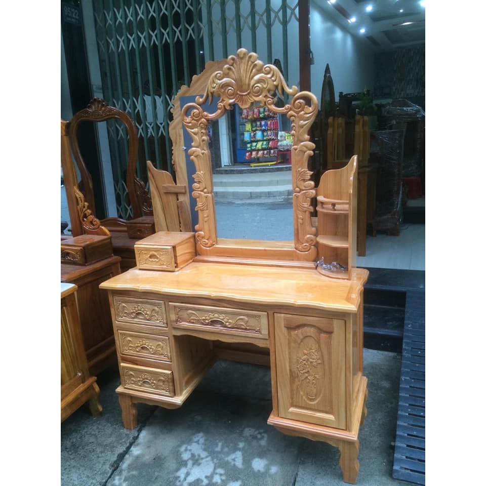 Bàn trang điểm gỗ Gõ Đỏ