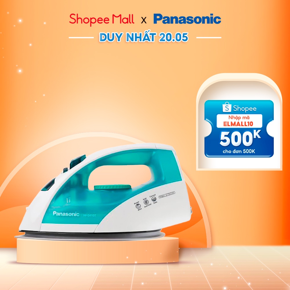 [Mã ELPANA5G giảm 10% đơn 500K]Bàn Ủi Hơi Nước Panasonic PABU-NI-E410TMRA - Hàng chính hãng