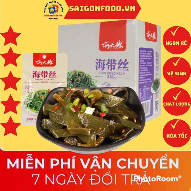 - Rong Biển Muối Chua Cay Hộp 20Gói [DATE MỚI SIÊU RẺ]