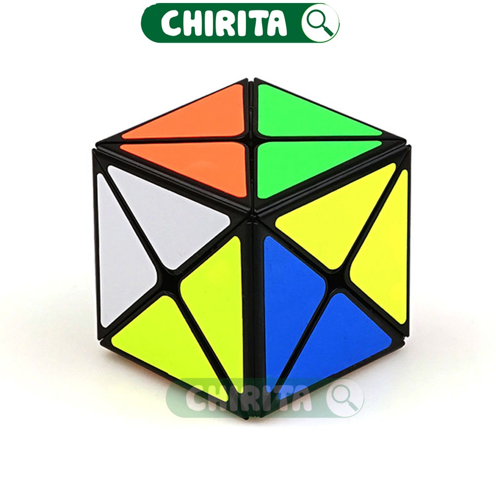 Rubik Biến Thể DINO Viền Đen (NO8708) - Khối Rubik Biến Thể 6 Mặt Xoay Trơn, Giá Rẻ, Đồ Chơi Trẻ Em CHIRITA