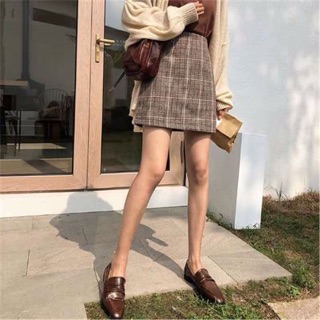 Chân váy dạ kẻ - hàng order