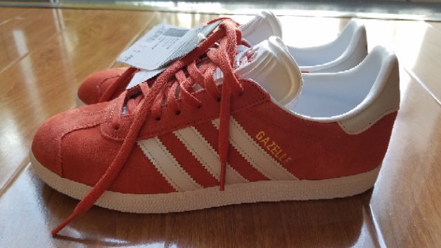 [Clear kho] Giày adidas gazelle cam đỏ sz 40