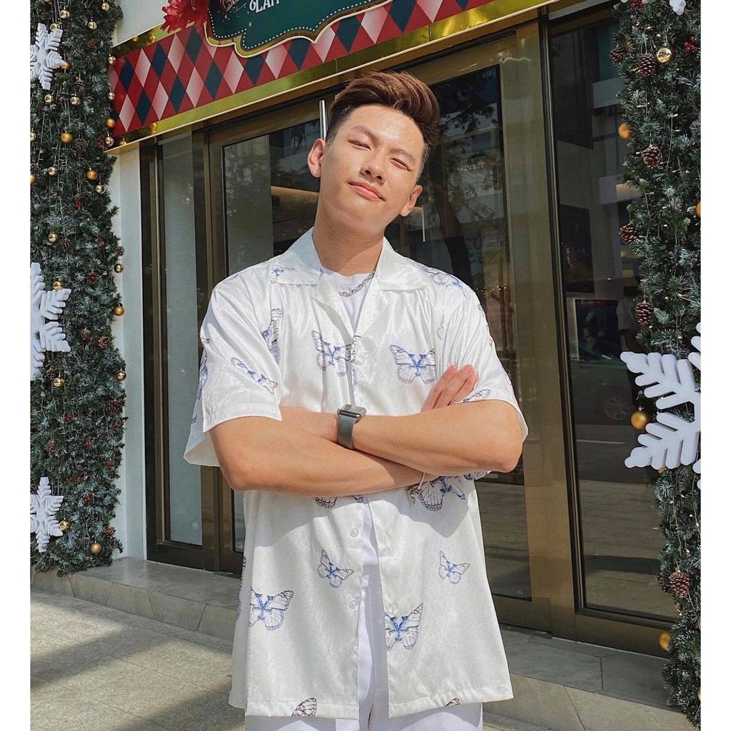 Áo sơ mi dirtycoins Monarch Print Shirt áo sowmi bướm dirty coins | BigBuy360 - bigbuy360.vn