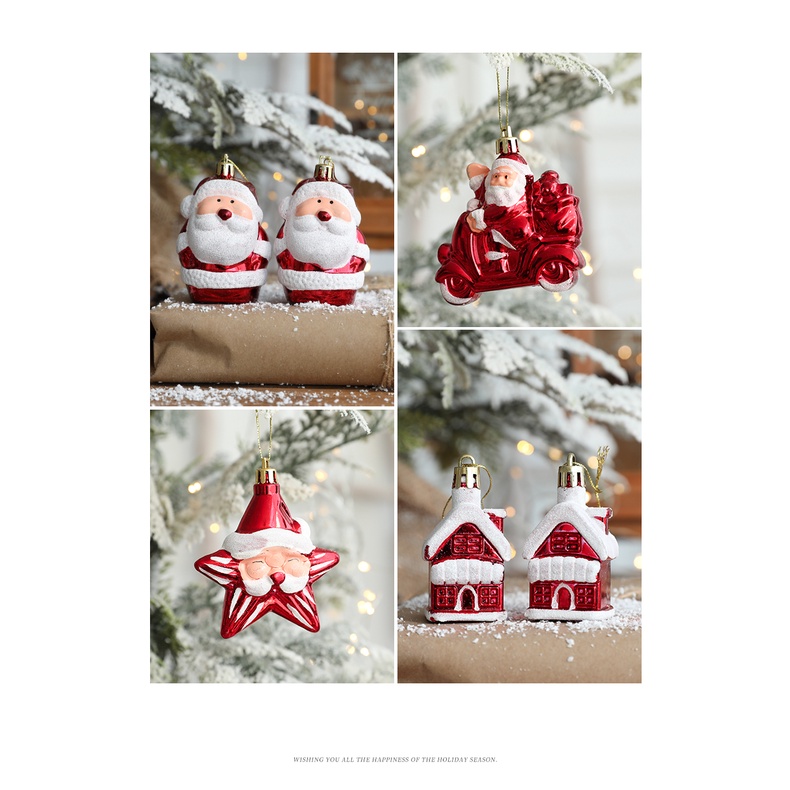 COMBO 2 PHỤ KIỆN TREO CÂY THÔNG/ TRÁI CHÂU GIÁNG SINH/ TRANG TRÍ CÂU NOEL