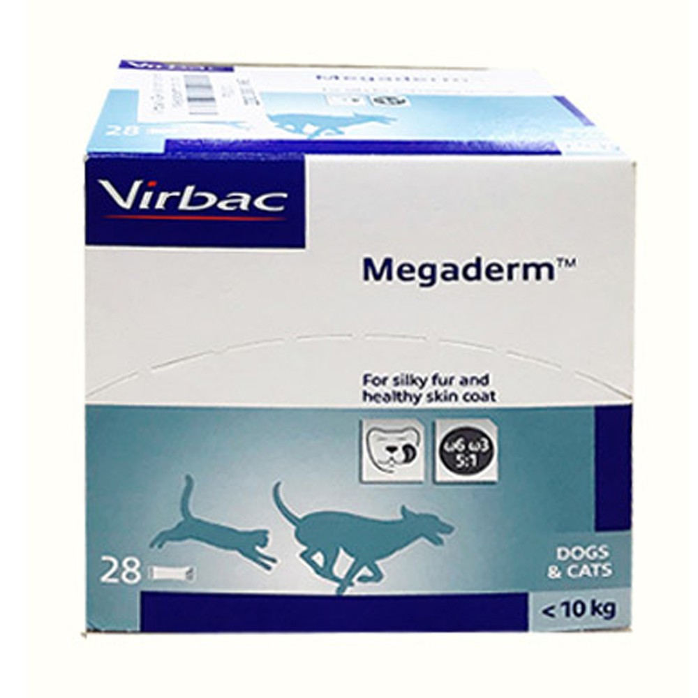 [GIAO HÀNG NHANH] Hộp Gel Dinh Dưỡng Virbac Megaderm Giúp Mượt Lông, Da Và Giảm Ngứa Chó Mèo, 28 GÓI x 4ml