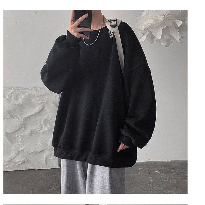 Áo Nỉ sweater trơn YAYSHOP unisex nam nữ chất nỉ cotton mềm mịn nhiều màu | BigBuy360 - bigbuy360.vn