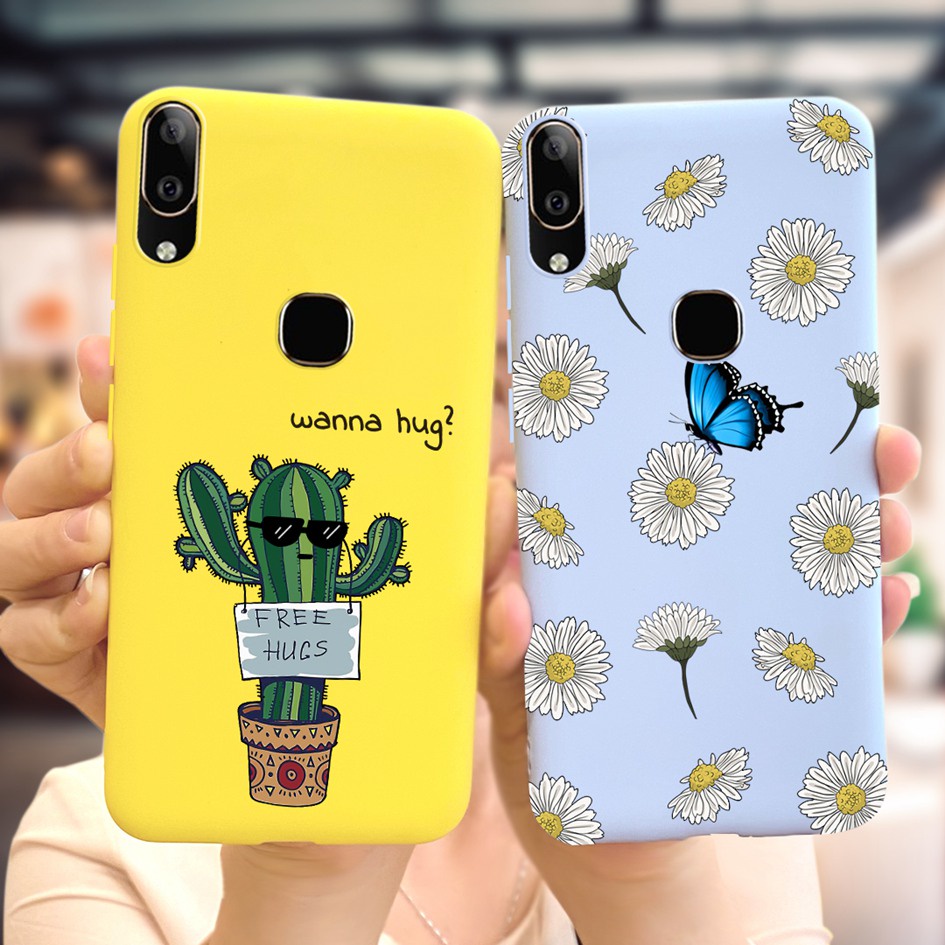 Ốp Điện Thoại Mềm Mặt Nhám Vẽ Họa Tiết Thời Trang Cho Vivo V11 V11i VivoV11 V 11 V 11i VivoV11i 1806 1804