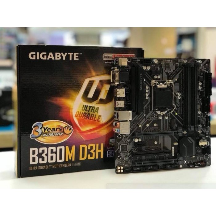 Bo mạch chủ GIGABYTE B360M-DS3H hàng cũ. Mainboard Gigabyte GA B360M DS3H