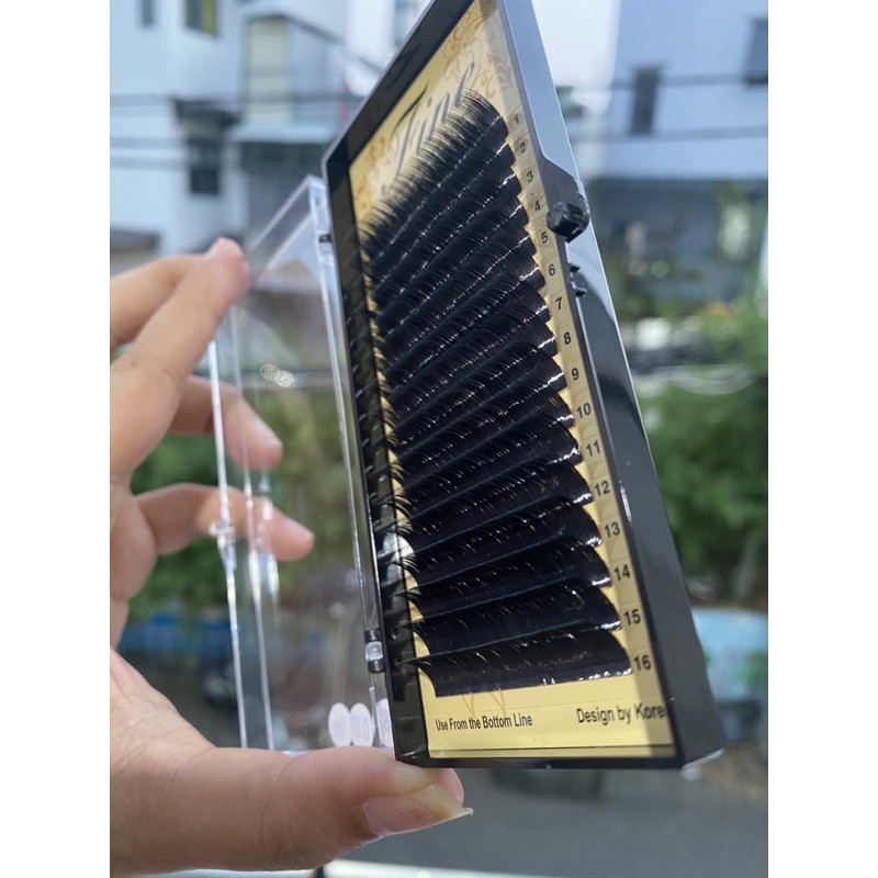 Flash sale Mi nối mi khay Fine độ cong siêu tự nhiên B 0.07 & 0.10 B 8-15mm