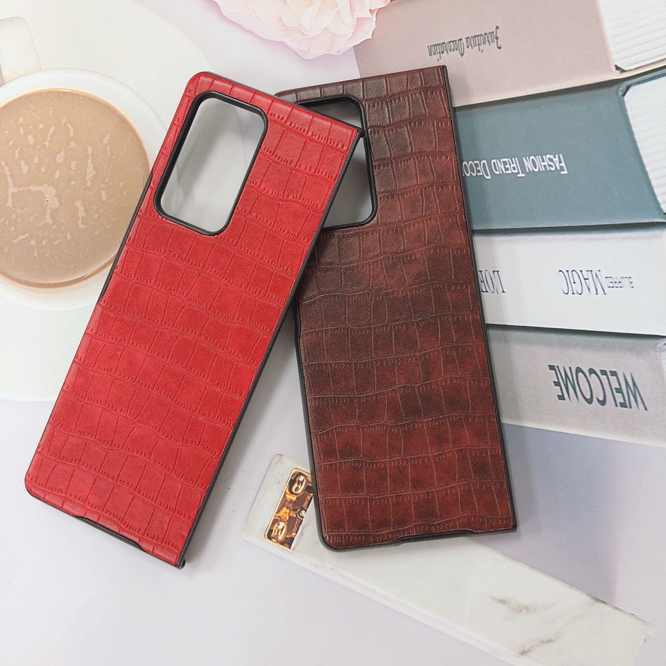 Ốp Điện Thoại Da Gấp Gọn Chống Rơi Phong Cách Hàn Quốc Cho Samsung Galaxy Z Fold 2 W21 F9160 5G
