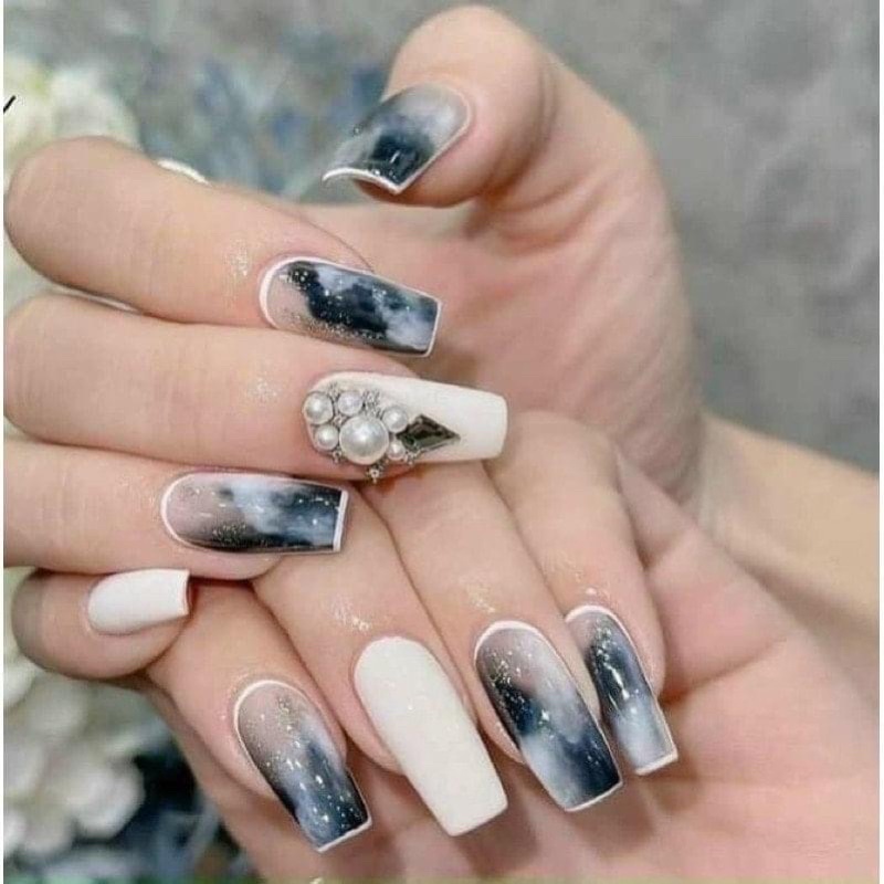CỒN LOANG ĐEN - LOANG CỒN TẠO HIỆU ỨNG KHÓI HOẶC THIẾT KẾ VÂN ĐÁ CHO MÓNG