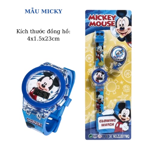 Đồ hồ trẻ em, đồng hồ bé trai người nhện, đội chó cứu hộ pawpatrol, mcqueen, micky cho bé trai từ 1 đến 10 tuổi