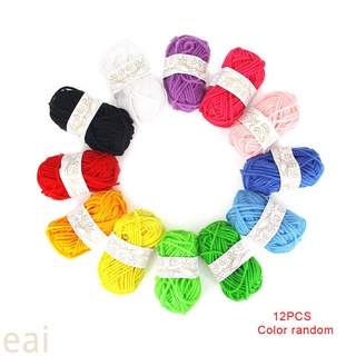 Set 12 cuộn len nhiều màu sắc