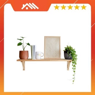 Kệ gỗ gắn tường chịu lực FEGO để đồ đa năng kèm giá đỡ/ Giá sách treo tường trang trí nhà cửa