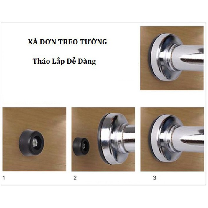 NDA Xà Đơn Treo Tường Gắn Cửa Đa Năng Dễ Điều Chỉnh 60-100cm, 80-130cm (LOẠI XỊN) 50 C74