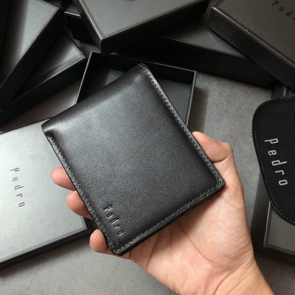 Ví bóp nam ngắn đẹp full box kèm túi giấy cầm tay nhiều ngăn cao cấp giá rẻ VN50