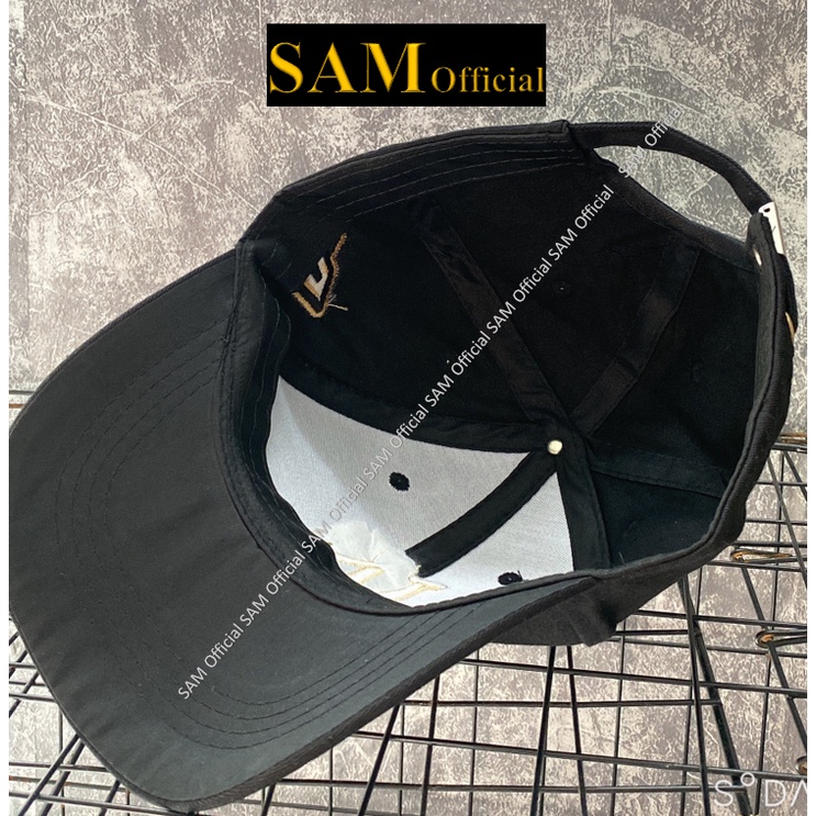 Mũ lưỡi trai thêu vàng - Sam Official - Freeship extra -Freesize - Nón kết xuất khẩu màu đen LALALALA