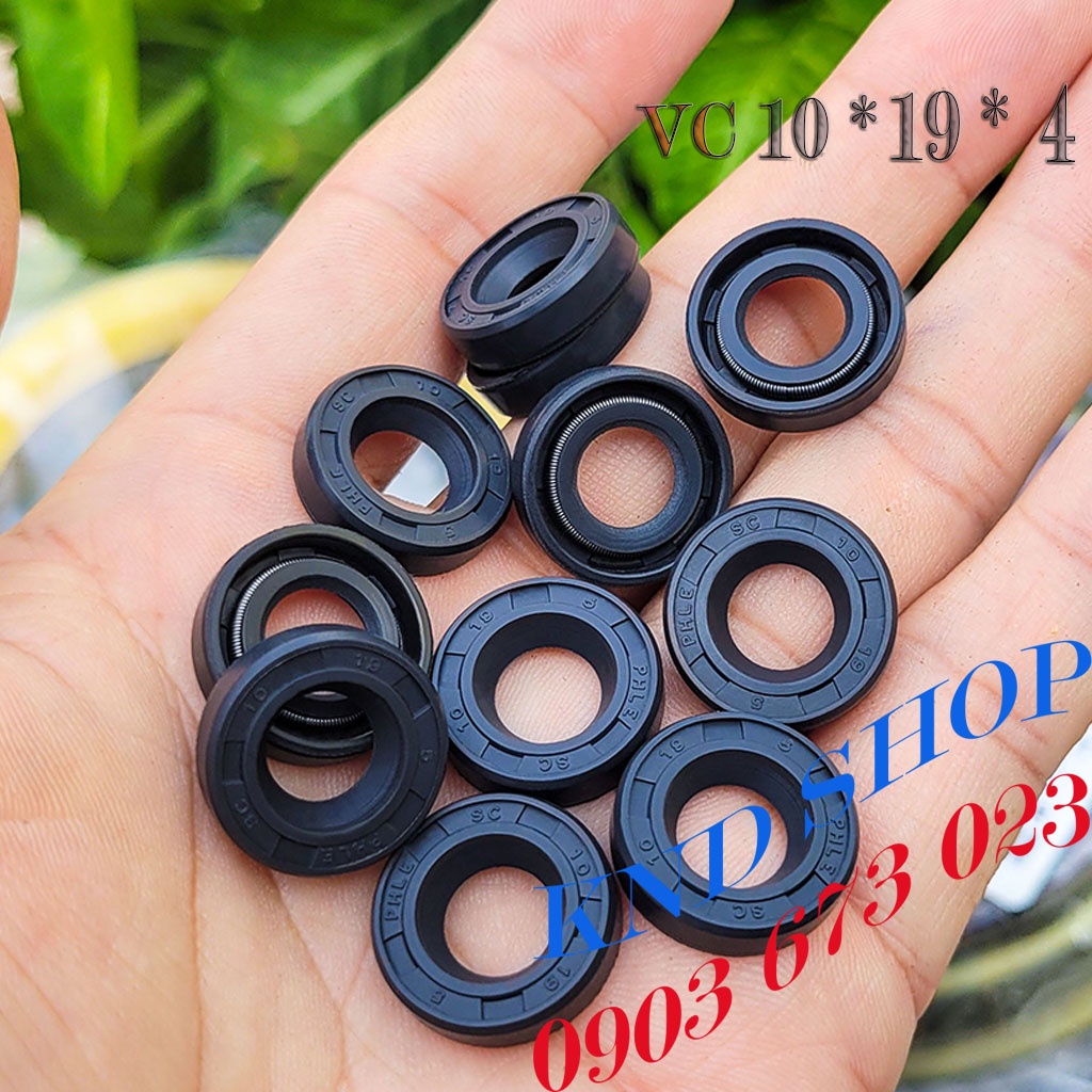 Phốt dầu (nhớt) máy phun sương nhà yến SC 10*19*5, phớt chặn dầu bảo vệ vòng bi 6200 trục bơm| KND Shops