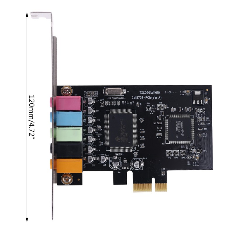 Card Âm Thanh Utake Pci-E 5.1 Kênh Cmi8738 Txc090 Cho Máy Tính