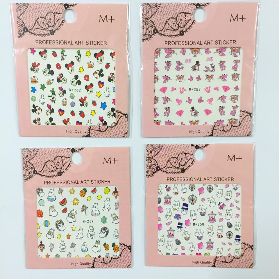 Nail sticker miếng dán móng tay trang trí nhiều hình khác nhau tinystore94