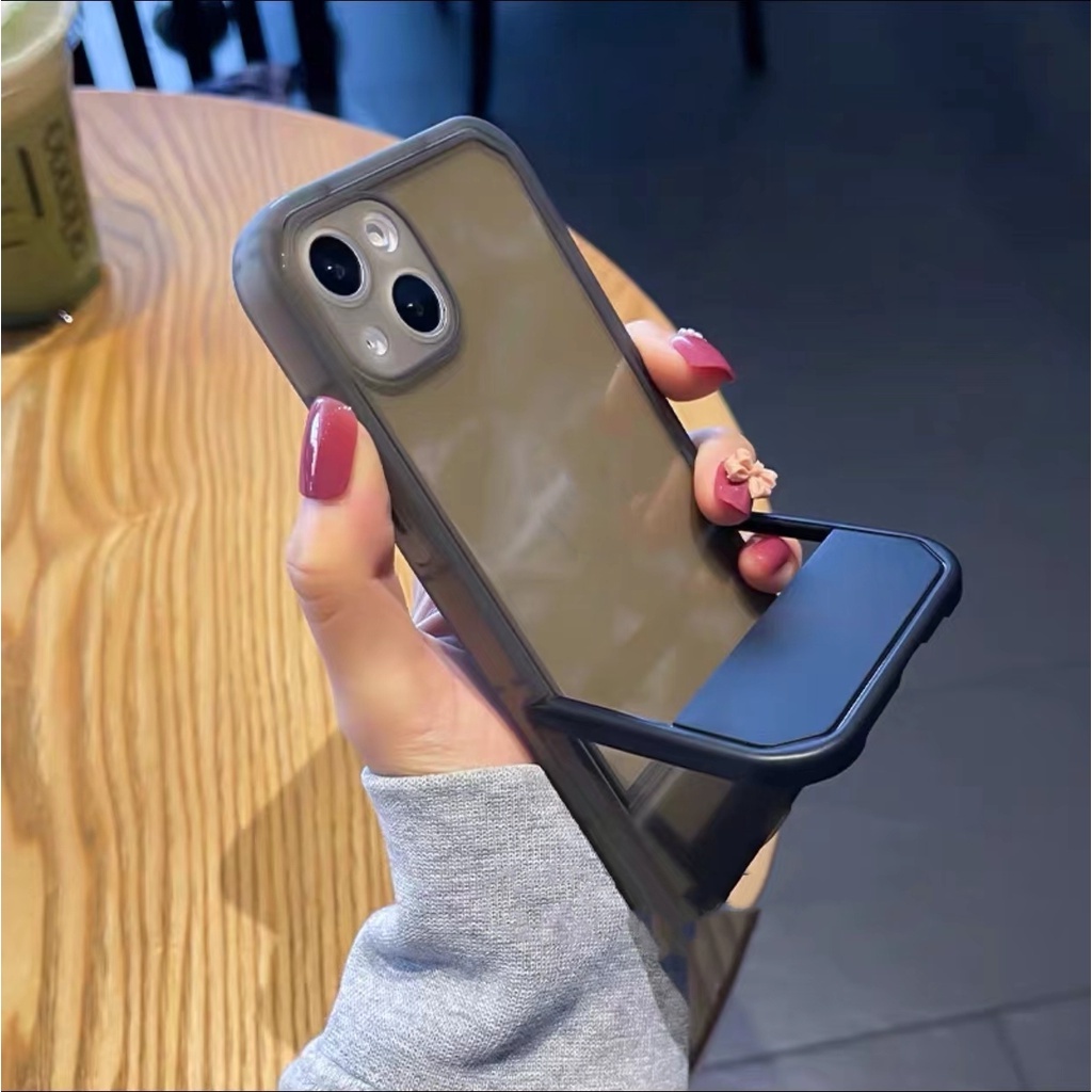 Ốp Điện Thoại Mềm Có Giá Đỡ Cho compatible for iphone 13 pro max 12 pro max x xr 11 pro max 11 case