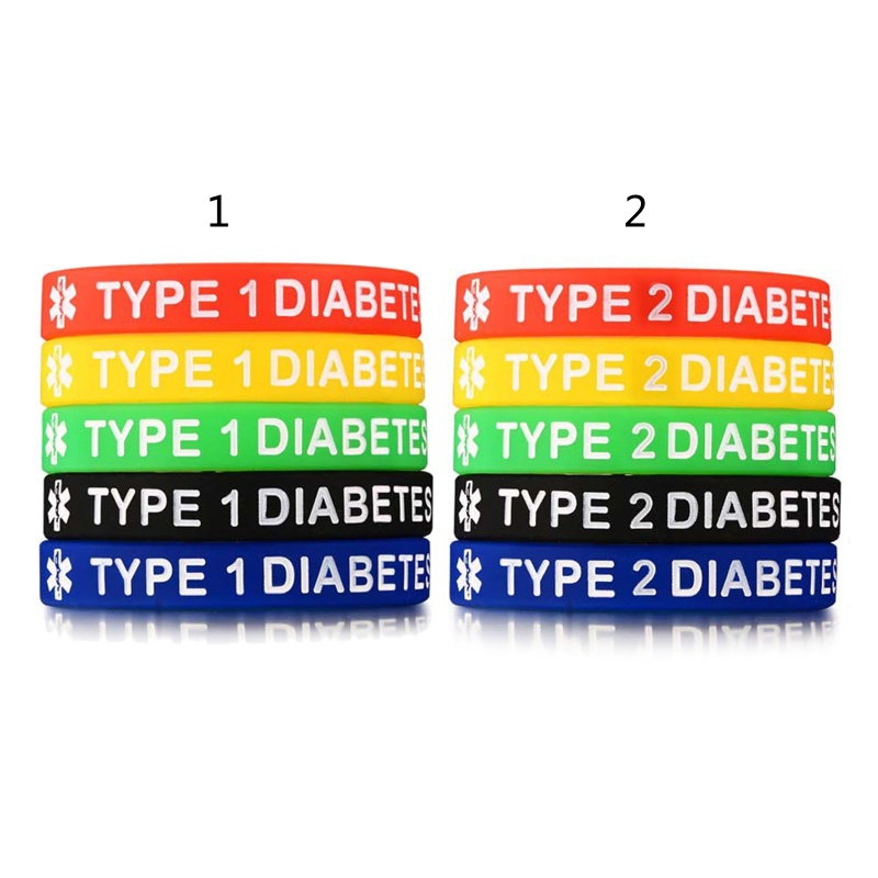 Vòng Đeo Tay Cảnh Báo Sức Khỏe Bằng Silicone Cho Bệnh Nhân 1 / 2