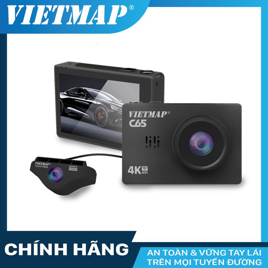Camera hành trình VIETMAP C65 cho xe ô tô + thẻ nhớ 32/64GB Class 10