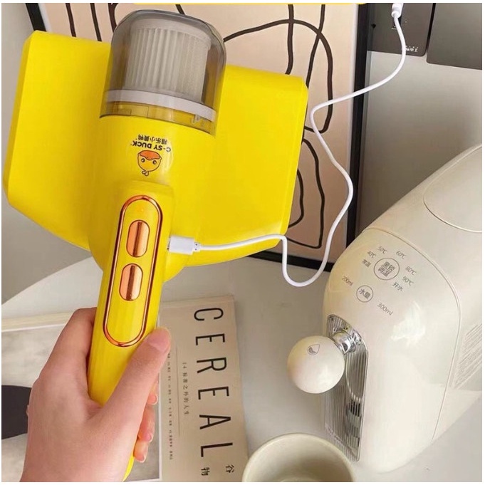 Máy Hút Bụi Cầm Tay Vịt Vàng GS DUCK Diệt Khuẩn Chăn Ga Gối Nệm Giường Ngủ, Sofa