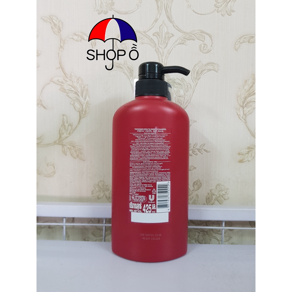 Dầu gội Tresemme keratin smooth 425ml Thái