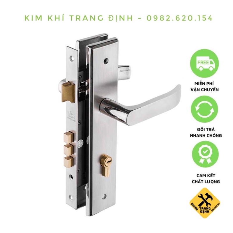 Khoá Tay Nắm Huy Hoàng SS8510 (khoá cửa chính)