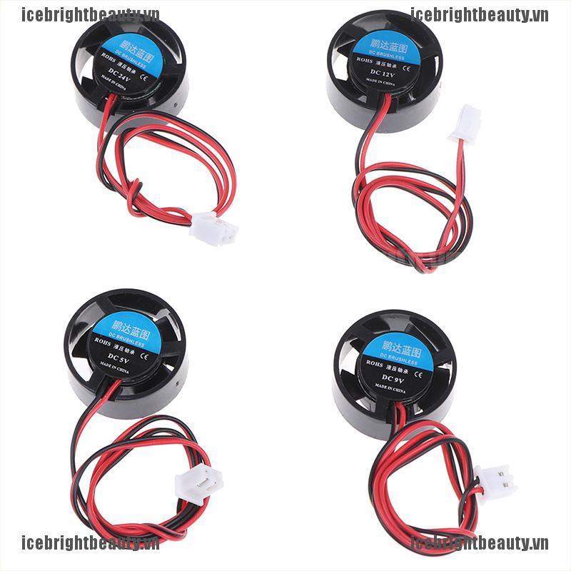 Quạt tản nhiệt mini gắn đèn led 25.5x10mm 5v 9v