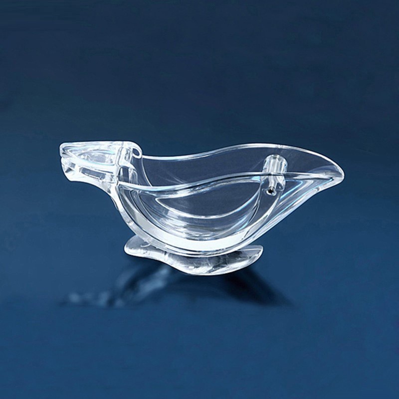 [probubbleVN]Acrylic Lemon Clip Transparent Fruit Juicer Home Kitchen Bar Gadget Boat Shape