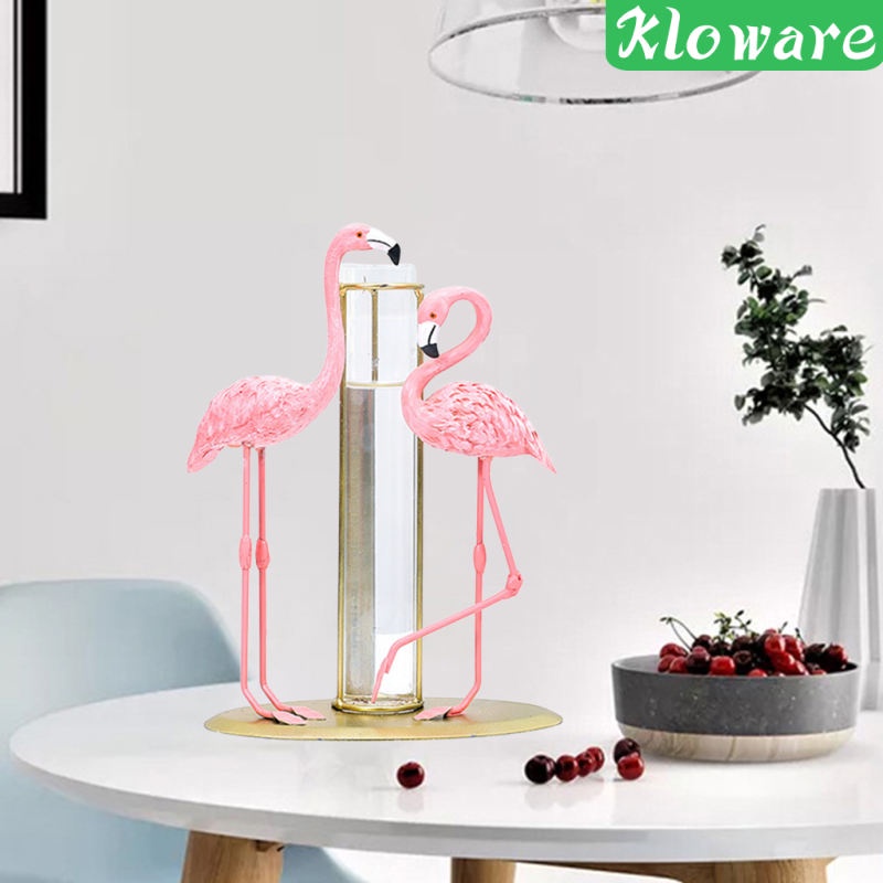 Chậu kính trồng cây thủy sinh để bàn hình chim hồng hạc hiện đại trang trí nhà cửa