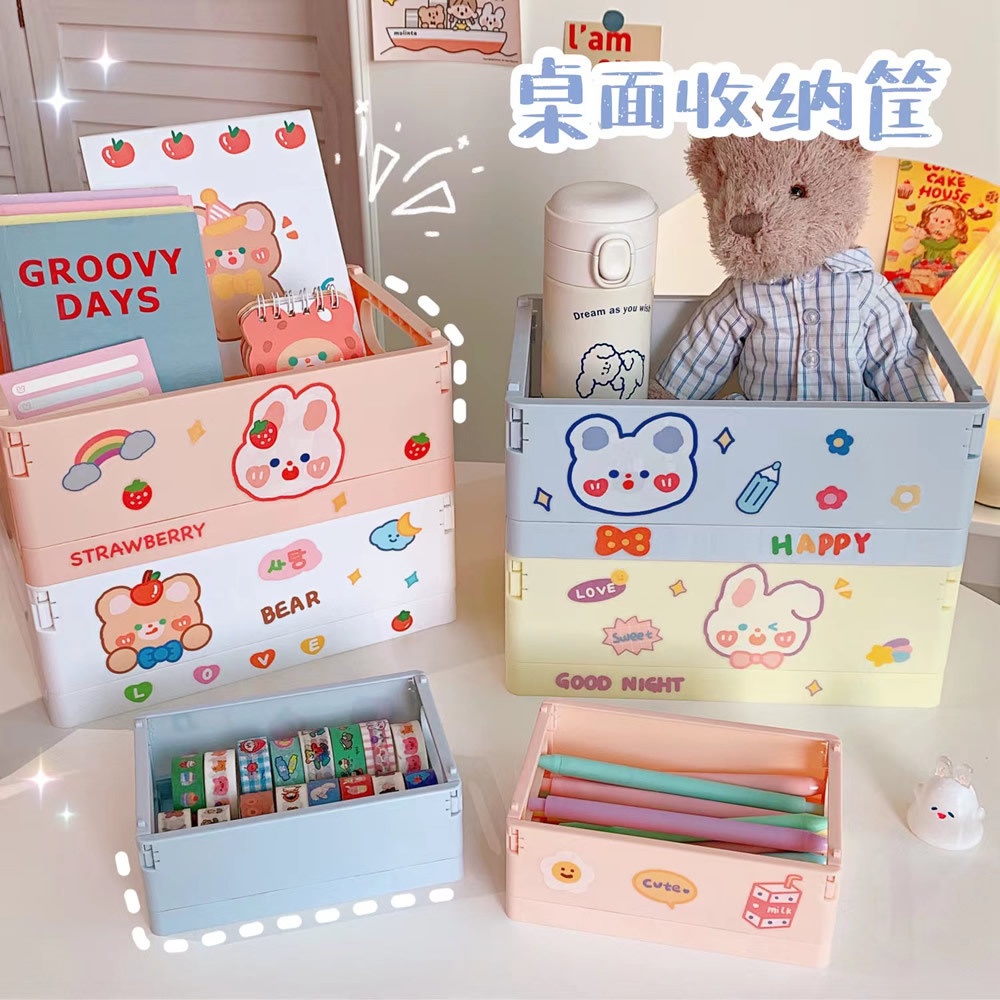 Giỏ đựng đồ có thể gấp gọn để bàn tiện lợi
