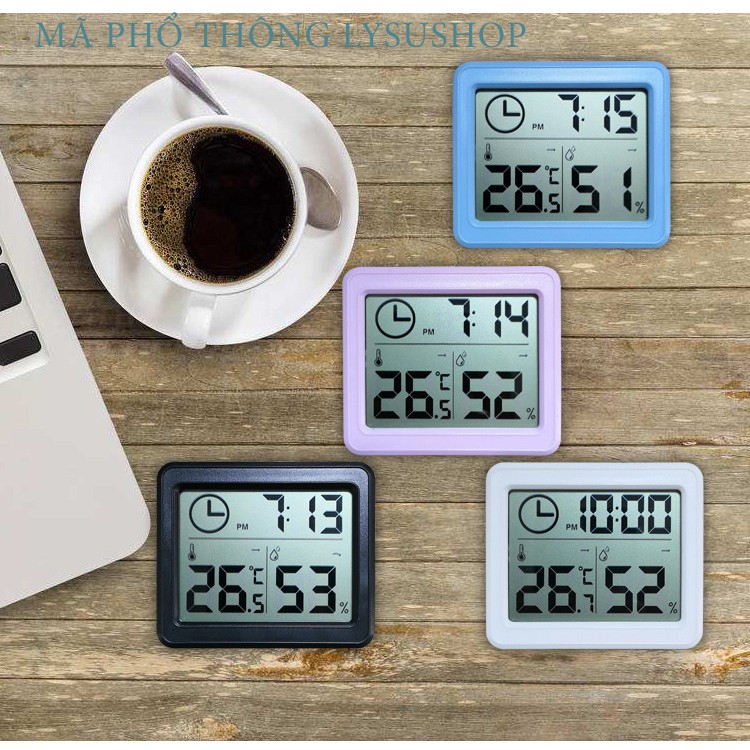 Nhiệt ẩm kế điện tử đo nhiệt độ và độ ẩm phòng ngủ cho bé yêu ( 2 mã)