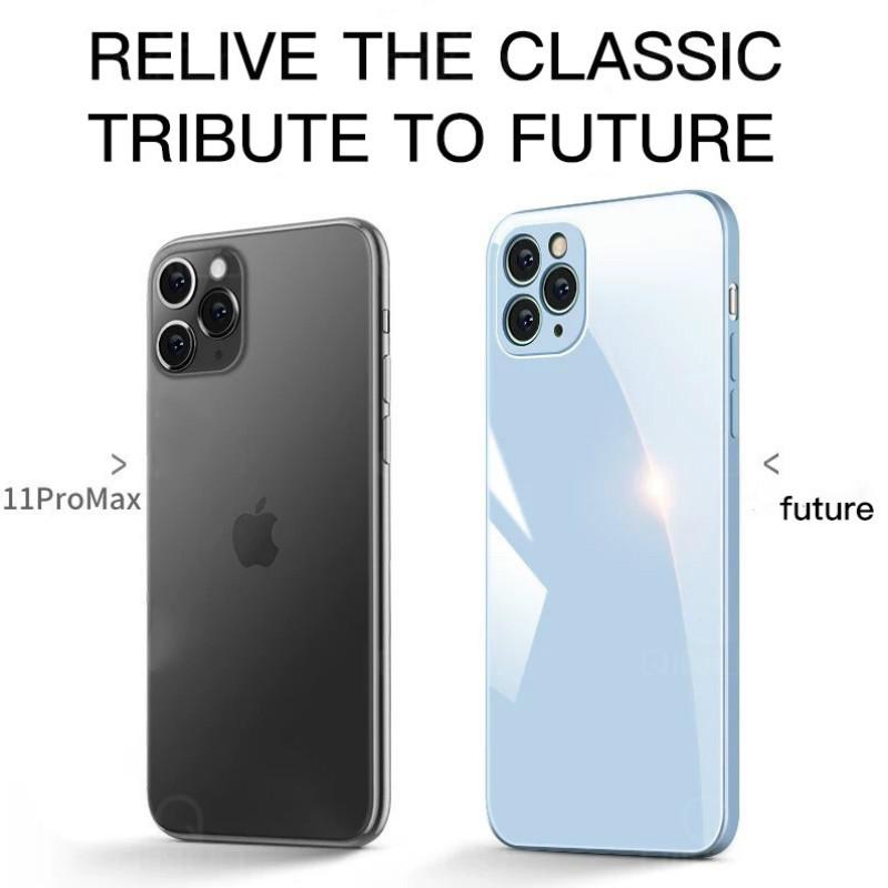 Ốp điện thoại mềm mặt kính cường lực dành cho IPhone 11 Pro Max X XS Max XR 8 7 Plus | BigBuy360 - bigbuy360.vn
