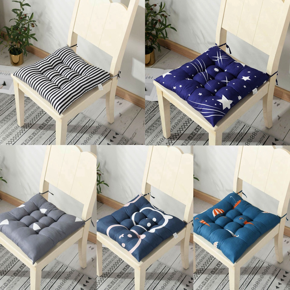 Đệm lót ghế ngồi văn phòng bằng cotton in hoạt hình Daphne 11 kiểu 40x40cm